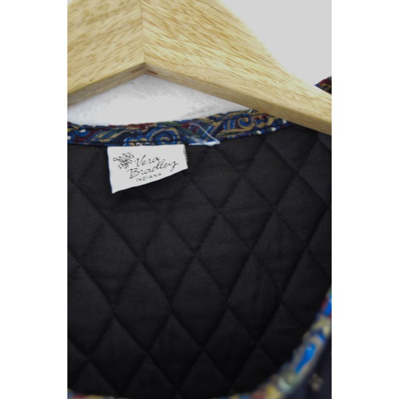 Vera Bradley Black Quilted Jacket with Multicolor Accents - Picture 5 of 6